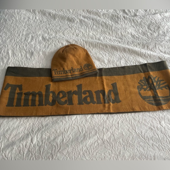 TIMBERLAND SCARF & REVERSIBLE HAT mustard/brown - Picture 4 of 5